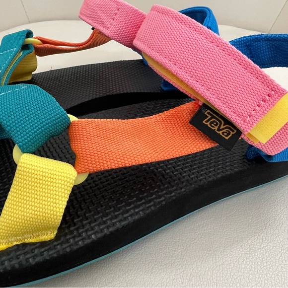 New in the box Teva original universal SMU 90s multi color sandals Sz Various - Picture 4 of 11